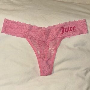 Juicy Couture Vibrant Pink Lace Panty